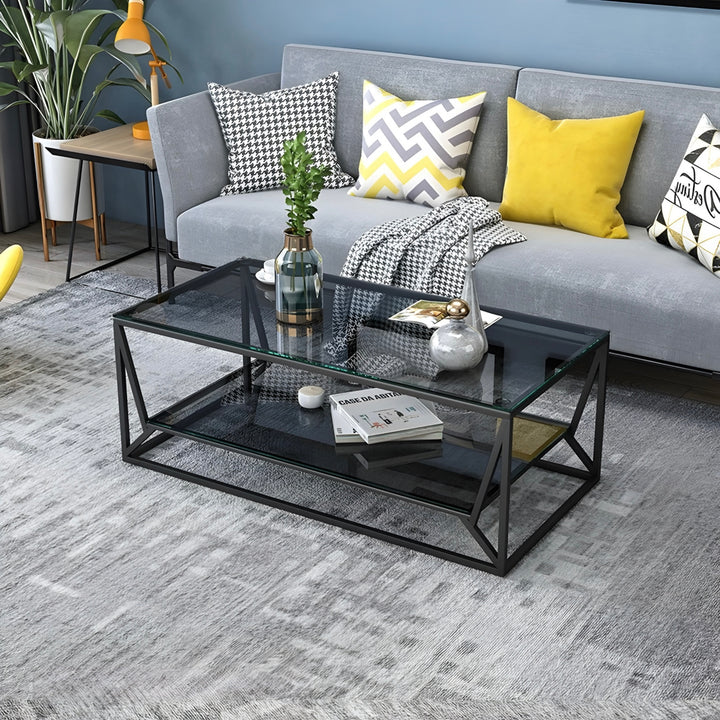 JACK Modern LED Glass Coffee Table