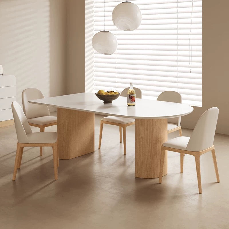 KOEA Japandi Solid Wood Dining Table - Radical Homes Singapore