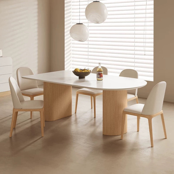 KOEA Japandi Solid Wood Dining Table - Radical Homes Singapore