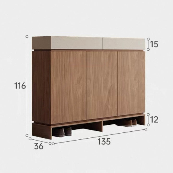 PINEO Modern Solid Wood Shoe Cabinet - Radical Homes Singapore
