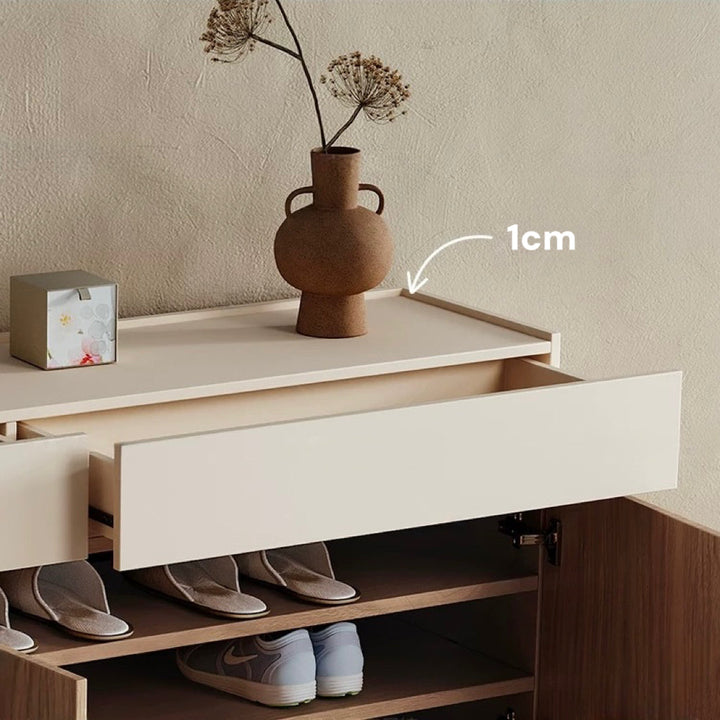 PINEO Modern Solid Wood Shoe Cabinet - Radical Homes Singapore