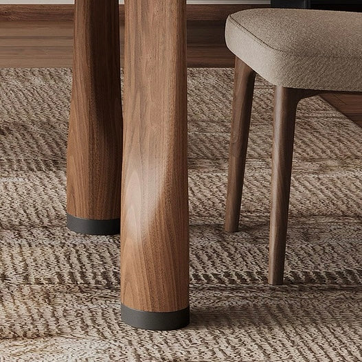 QUINTOS Modern Travertine Dining Table - Radical Homes Singapore