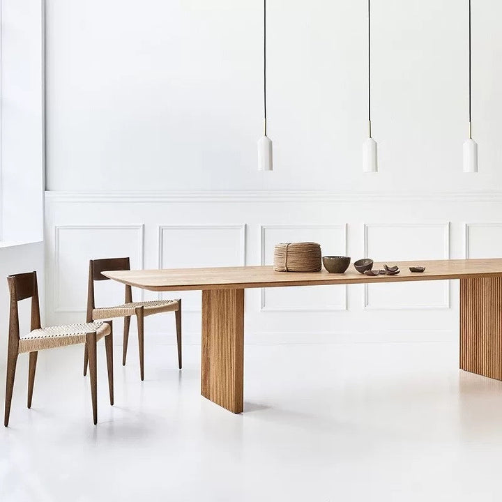 FIORE Modern Solid Wood Dining Table - Radical Homes Singapore