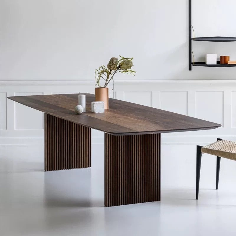 FIORE Modern Solid Wood Dining Table - Radical Homes Singapore