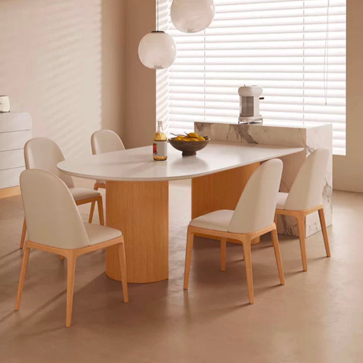 KOEA Japandi Solid Wood Dining Table - Radical Homes Singapore
