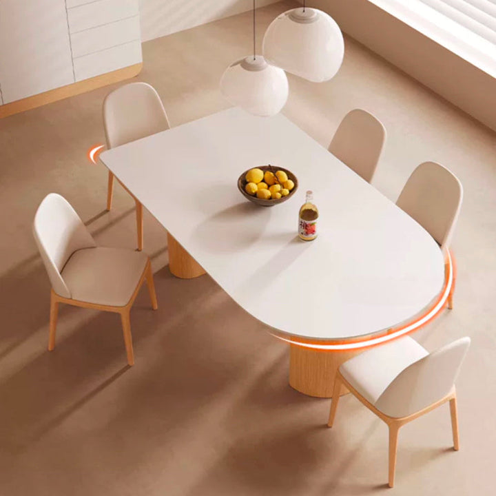 KOEA Japandi Solid Wood Dining Table - Radical Homes Singapore