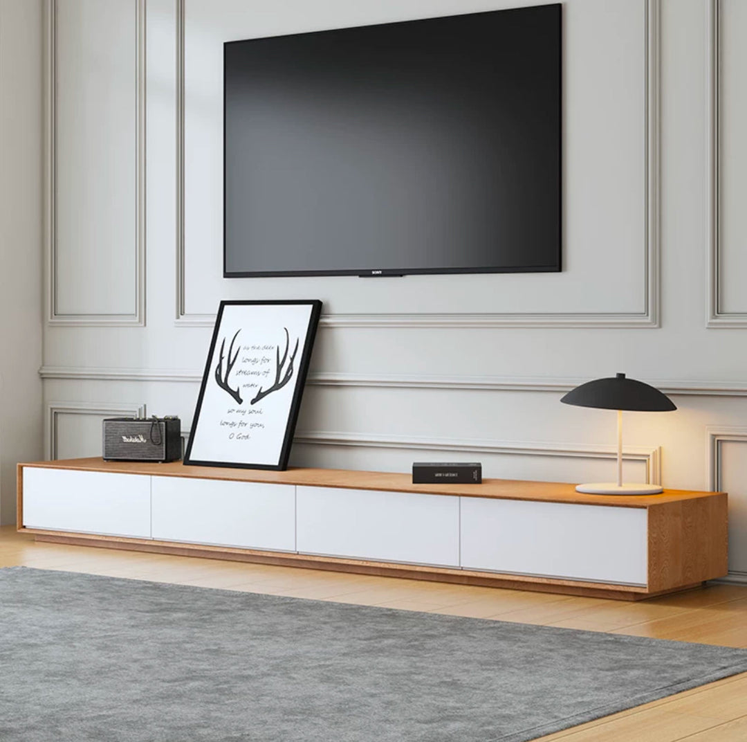 LORAIN Modern Solid Wood TV Console - Radical Homes Singapore