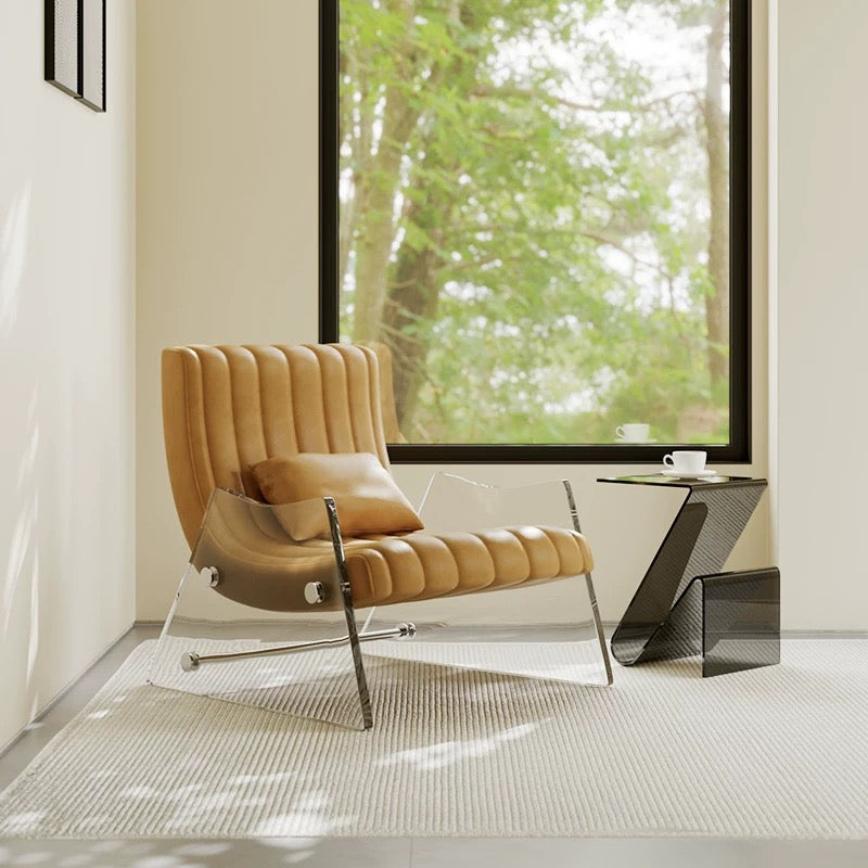 LUCQEN Modern Leather Lounge Chair - Cassa Haus Singapore