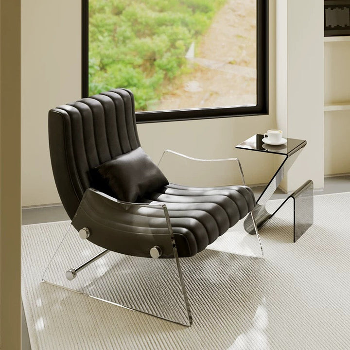 LUCQEN Modern Leather Lounge Chair - Cassa Haus Singapore