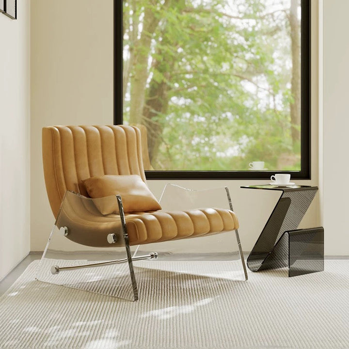 LUCQEN Modern Leather Lounge Chair - Cassa Haus Singapore