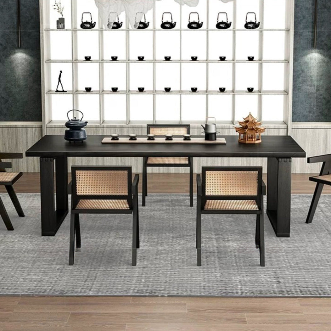 AIDAN Solid Wood Dining Table - Radical Homes Singapore