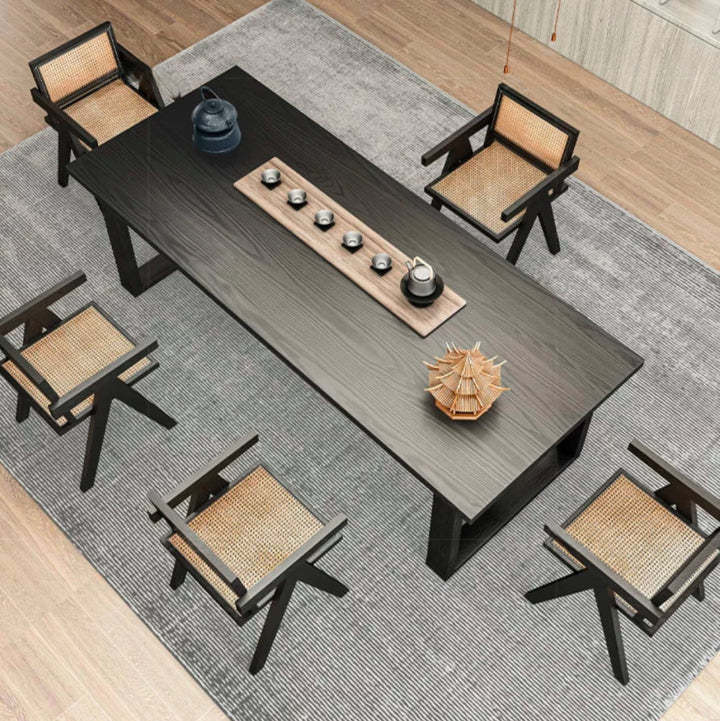 AIDAN Solid Wood Dining Table - Radical Homes Singapore