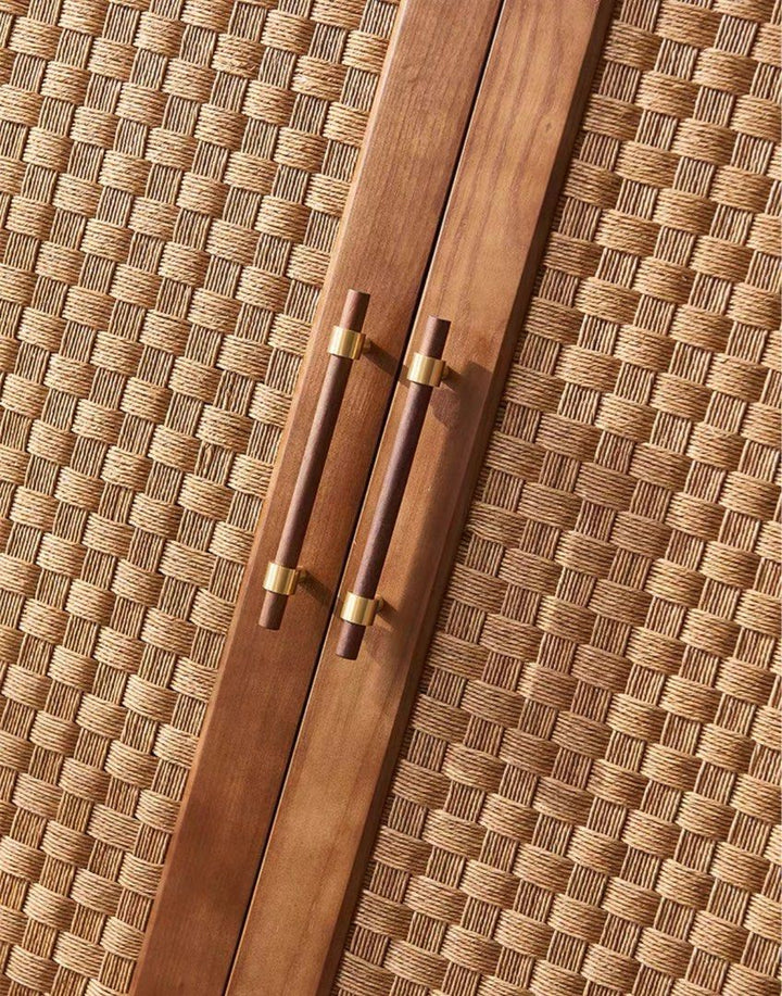 SUKORI Rustic Rattan Wardrobe - Cassa Haus Singapore