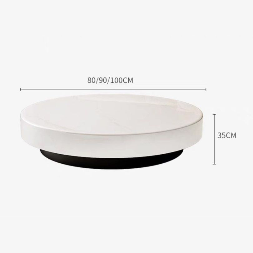 HEXA Modern Marble Round Coffee Table - Radical Homes Singapore