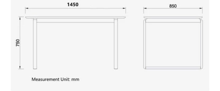 FERGUS Solid Wood Dining Table - Radical Homes Singapore