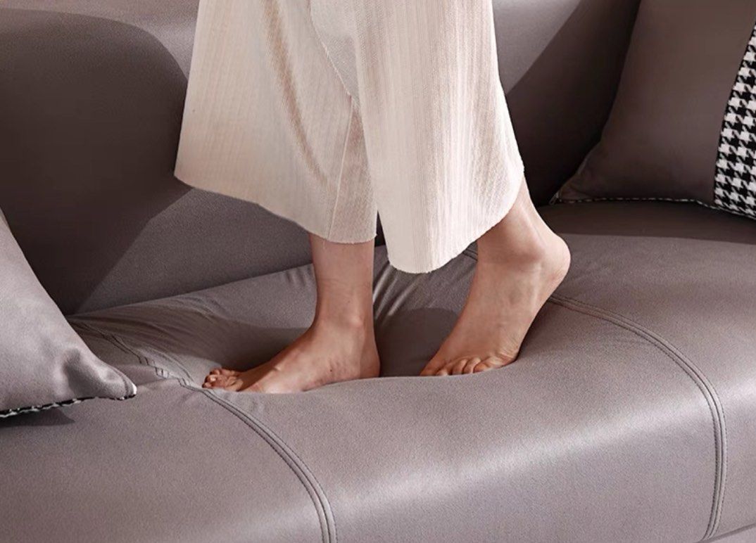 VELLINA Modern Leathaire Sofa - Radical Homes Singapore