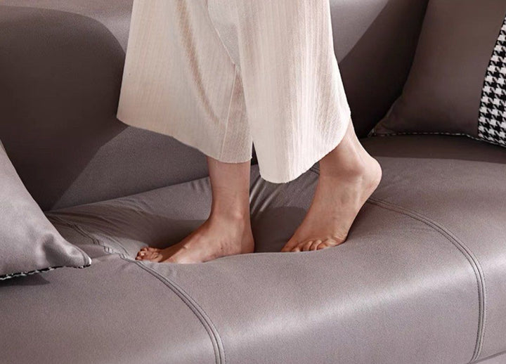VELLINA Modern Leathaire Sofa - Radical Homes Singapore