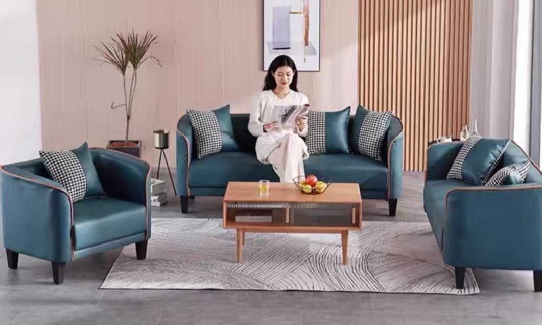 VELLINA Modern Leathaire Sofa - Radical Homes Singapore