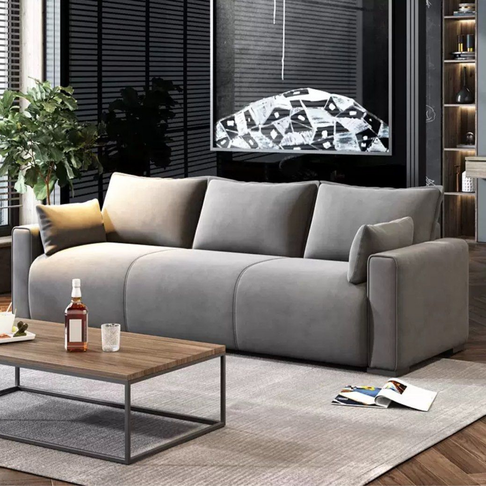 CELANORA Modern Leathaire Sofa - Radical Homes Singapore