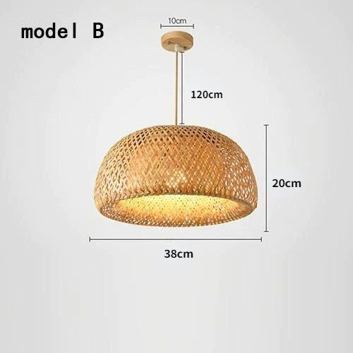 ADE Oriental Bamboo Pendant Lamp - Radical Homes Singapore