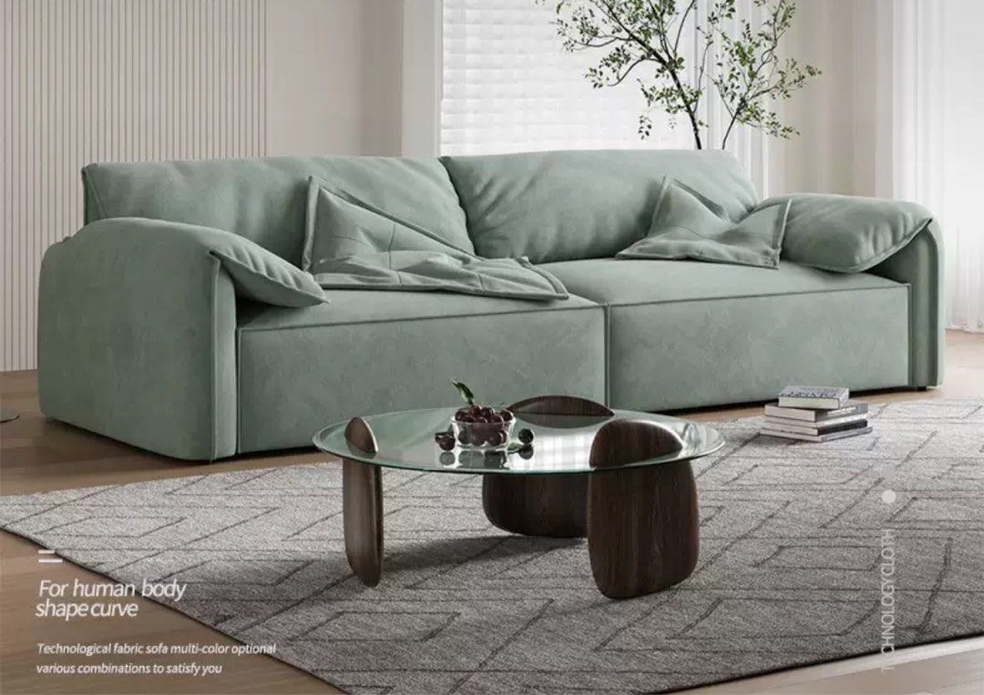 BREZARO Modern Velvet Sofa - Radical Homes Singapore