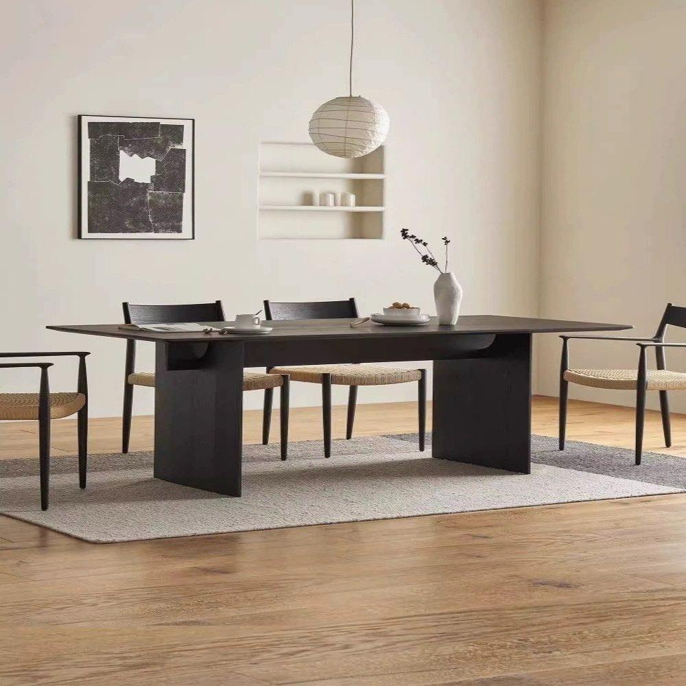 ANJO Modern Solid Wood Dining Table - Radical Homes Singapore