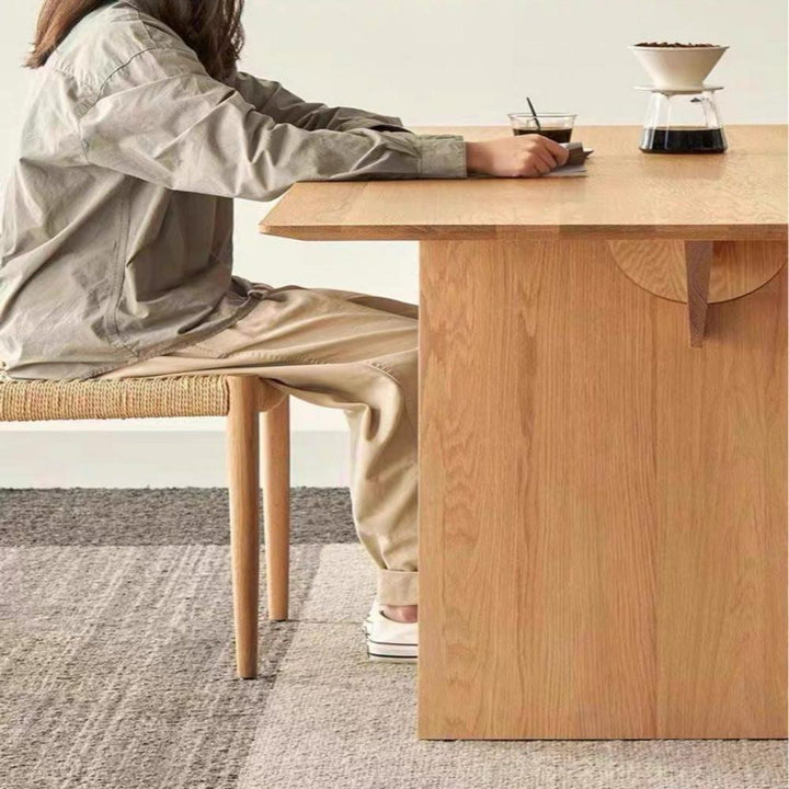 ANJO Modern Solid Wood Dining Table - Radical Homes Singapore