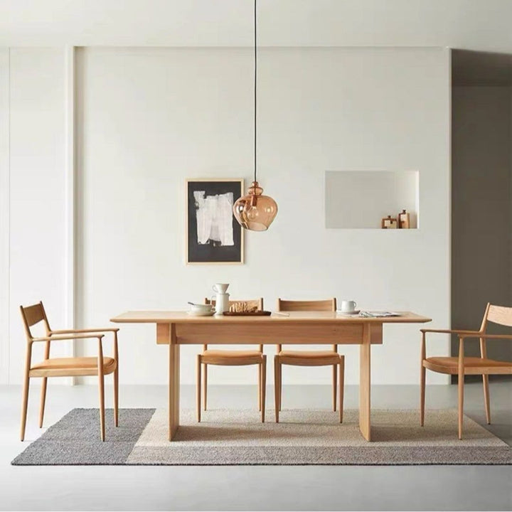 ANJO Modern Solid Wood Dining Table - Radical Homes Singapore