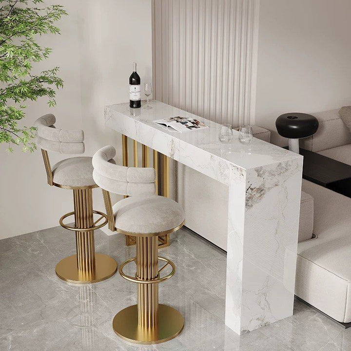 ADURE Modern Sintered Stone Bar Table - Radical Homes Singapore
