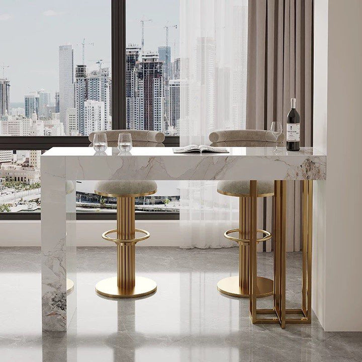 ADURE Modern Sintered Stone Bar Table - Radical Homes Singapore