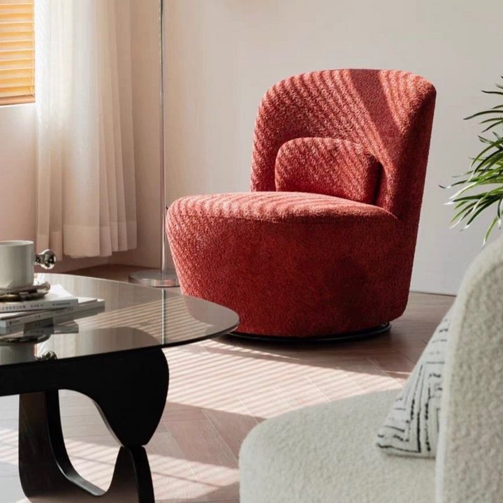 LARK Modern Swivel Lounge Chair - Cassa Haus Singapore