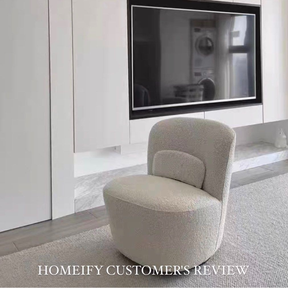 LARK Modern Swivel Lounge Chair - Cassa Haus Singapore