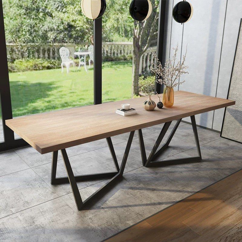 TRESTLE Modern Solid Wood Dining Table
