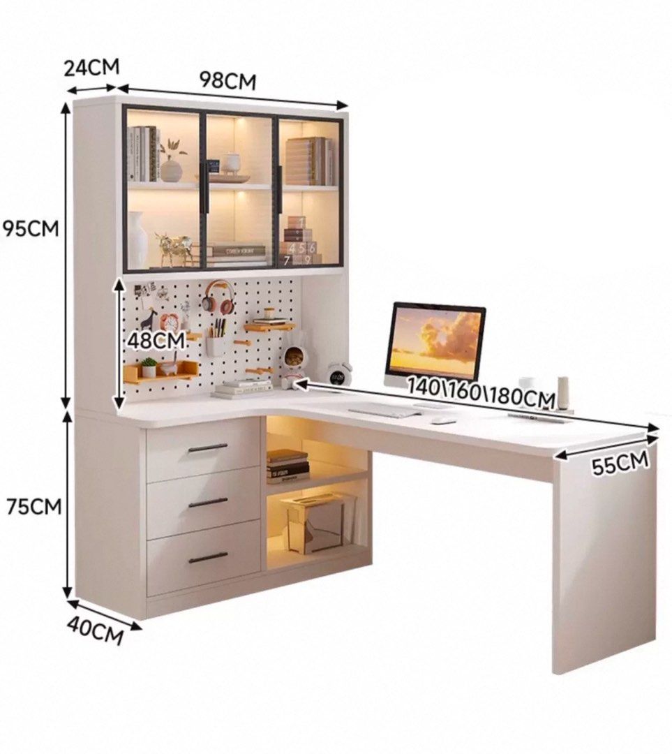 AHEAN Modern Multi Function Study Table - Radical Homes Singapore