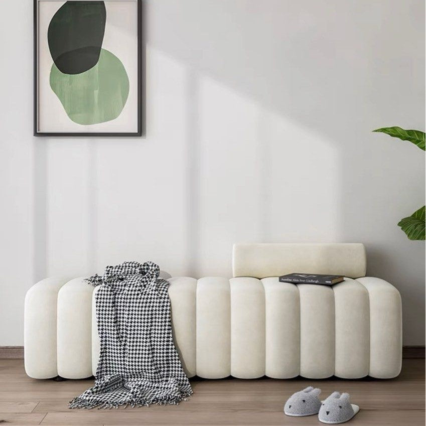 HABEN Modern Velvet Bench - Radical Homes Singapore