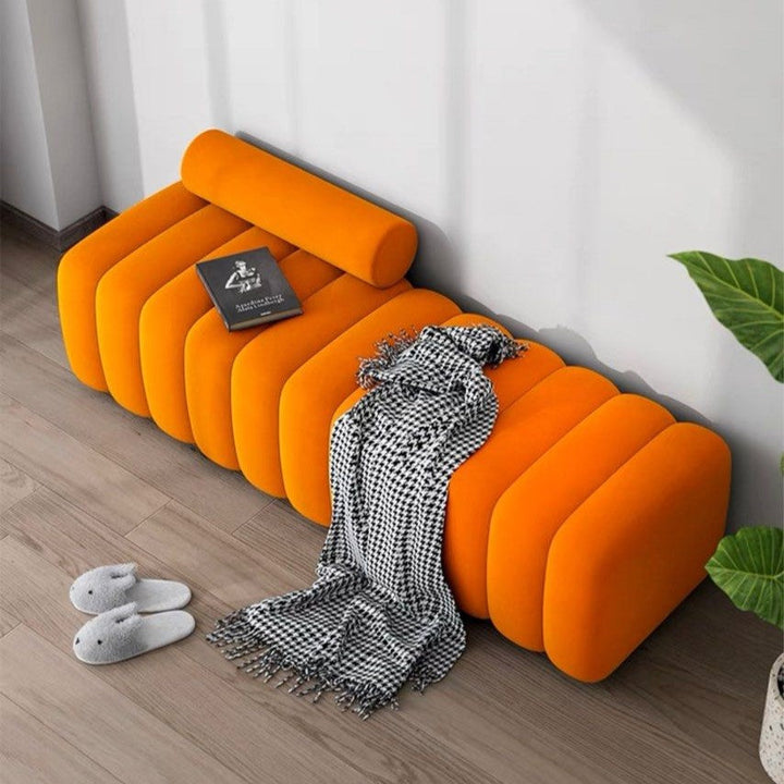 HABEN Modern Velvet Bench - Radical Homes Singapore