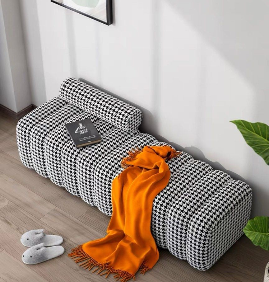 HABEN Modern Velvet Bench - Radical Homes Singapore