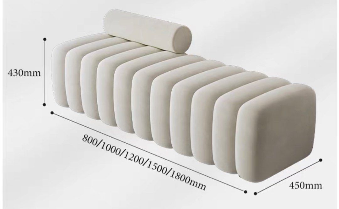 HABEN Modern Velvet Bench - Radical Homes Singapore