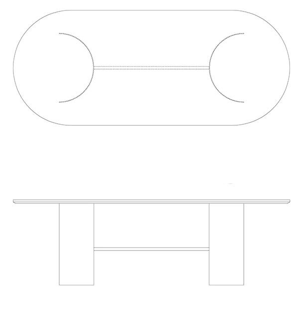 CHESNEY Black Dining Table - Radical Homes Singapore