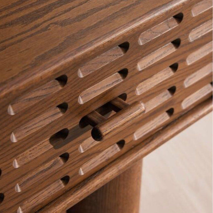 ALDA Solid Wood Bedside Table - Radical Homes Singapore