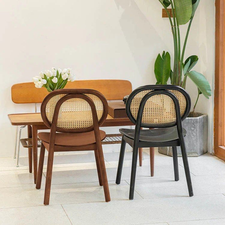 NANTA Rustic Rattan Dining Chair - Radical Homes Singapore