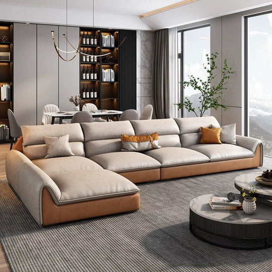 REXTEN Modern Leathaire Sofa - Cassa Haus Singapore