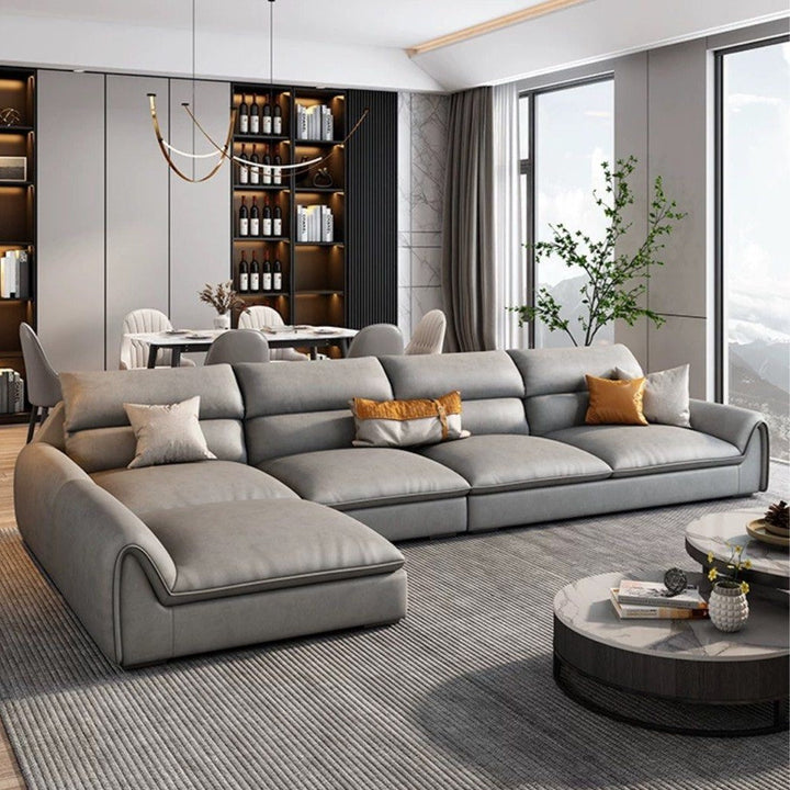 SYLVETA Modern Leathaire Sofa - Radical Homes Singapore