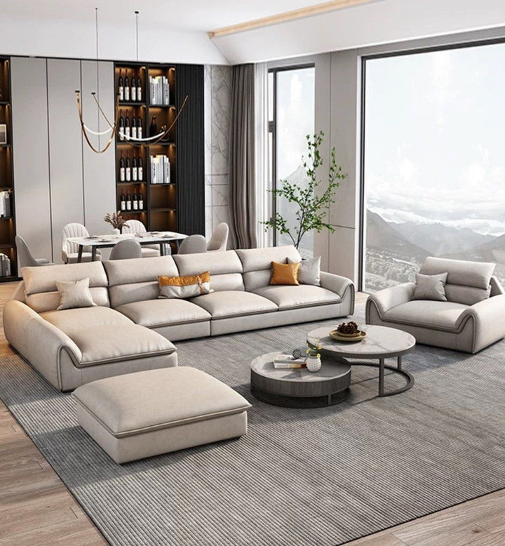SYLVETA Modern Leathaire Sofa - Radical Homes Singapore