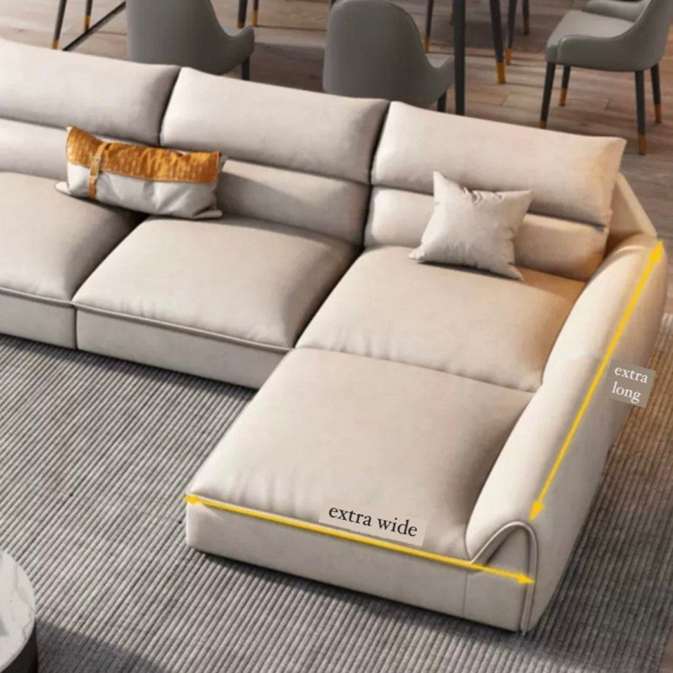 SYLVETA Modern Leathaire Sofa - Radical Homes Singapore