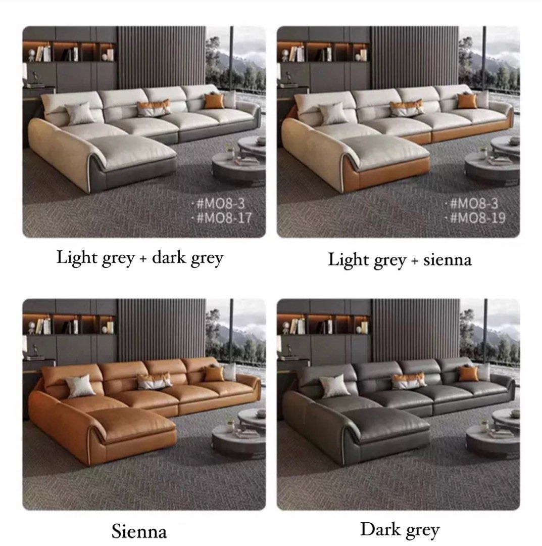 SYLVETA Modern Leathaire Sofa - Radical Homes Singapore