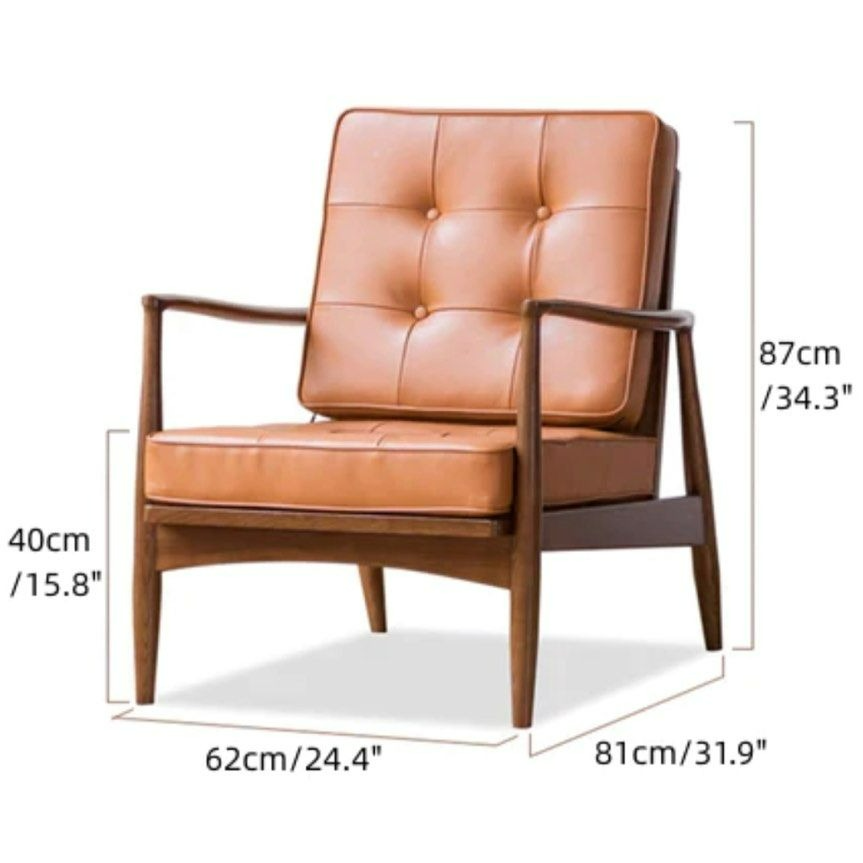 PEREGRINE Leather Armchair - Radical Homes Singapore