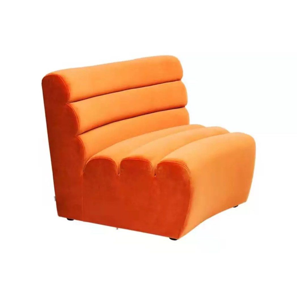 DRAVENOR Modern Velvet Curved Sofa - Radical Homes Singapore