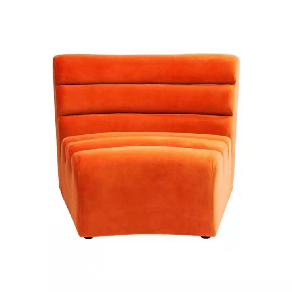 DRAVENOR Modern Velvet Curved Sofa - Radical Homes Singapore