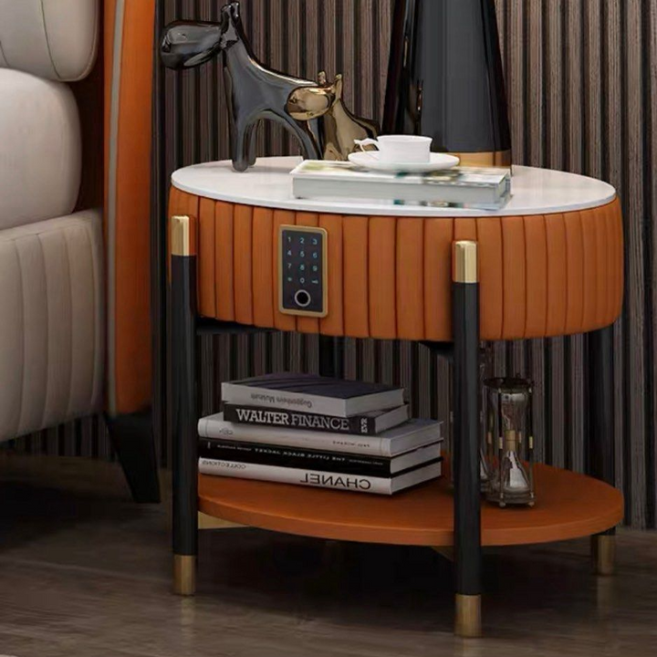 LAMBERT Modern Digital Lock SideTable - Radical Homes Singapore